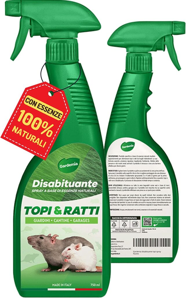 Gardemia Repellente Vegetale per Topi 750ml Spray